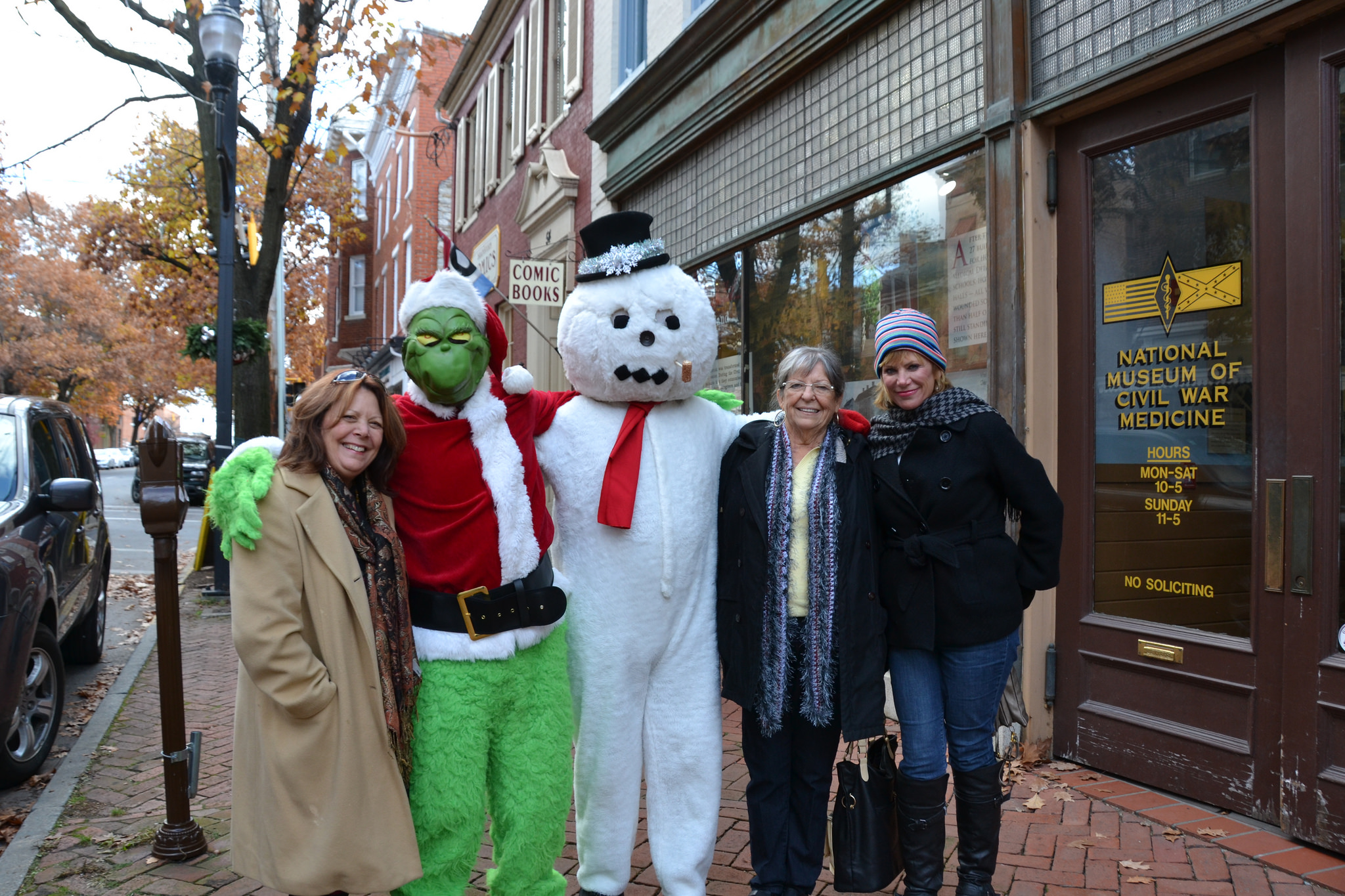 Holiday shoppers in downtown Frederick