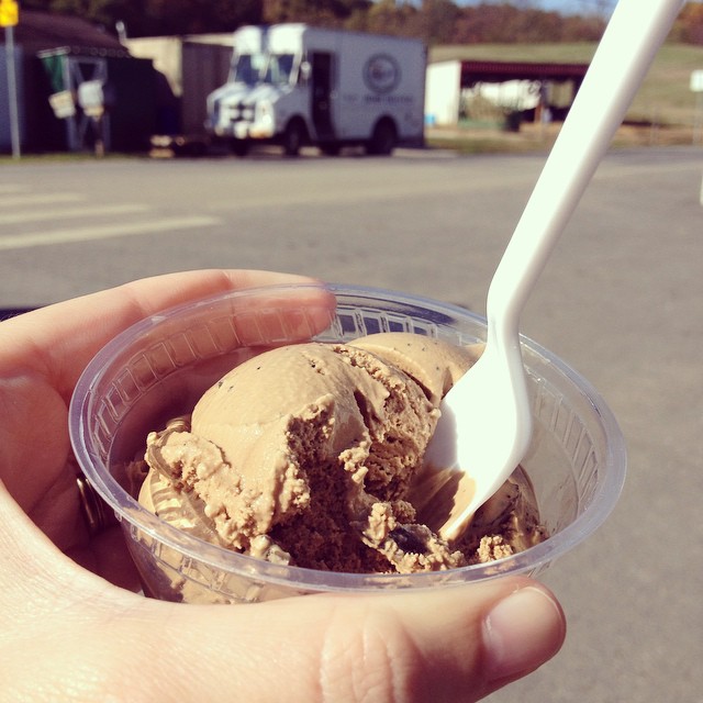 A cup of farm-fresh ice cream at South Mountain Creamery