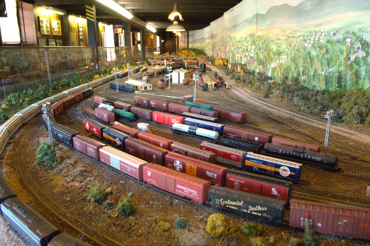A model railroad at the Brunswick Heritage Museum