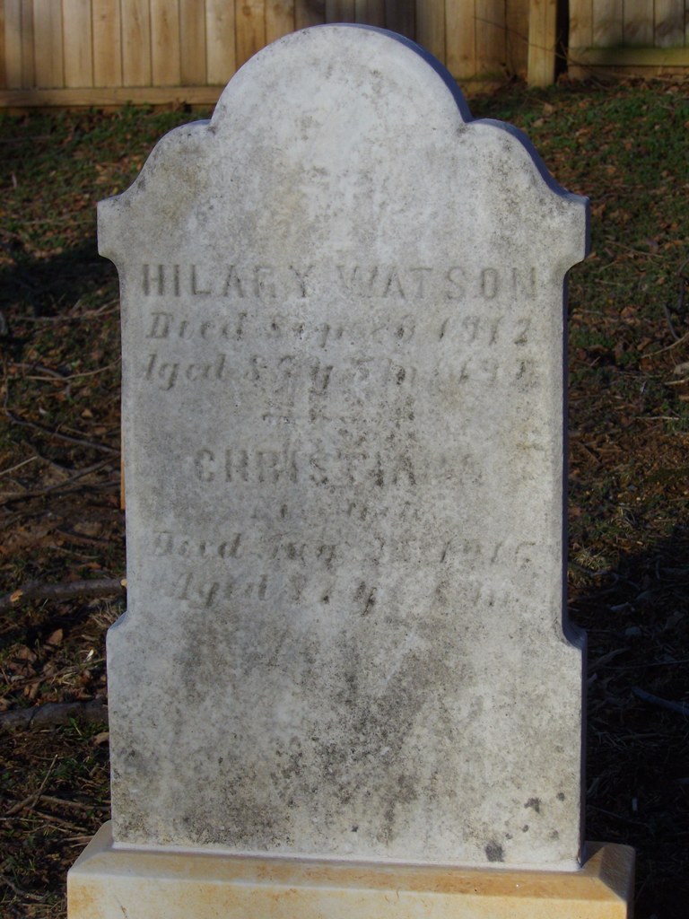 Gravestone of Hilary Watson 
